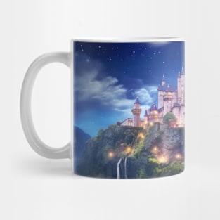 Fortress Castle Otherworldly Dimension Fantastic Landscape Surrealist Mug